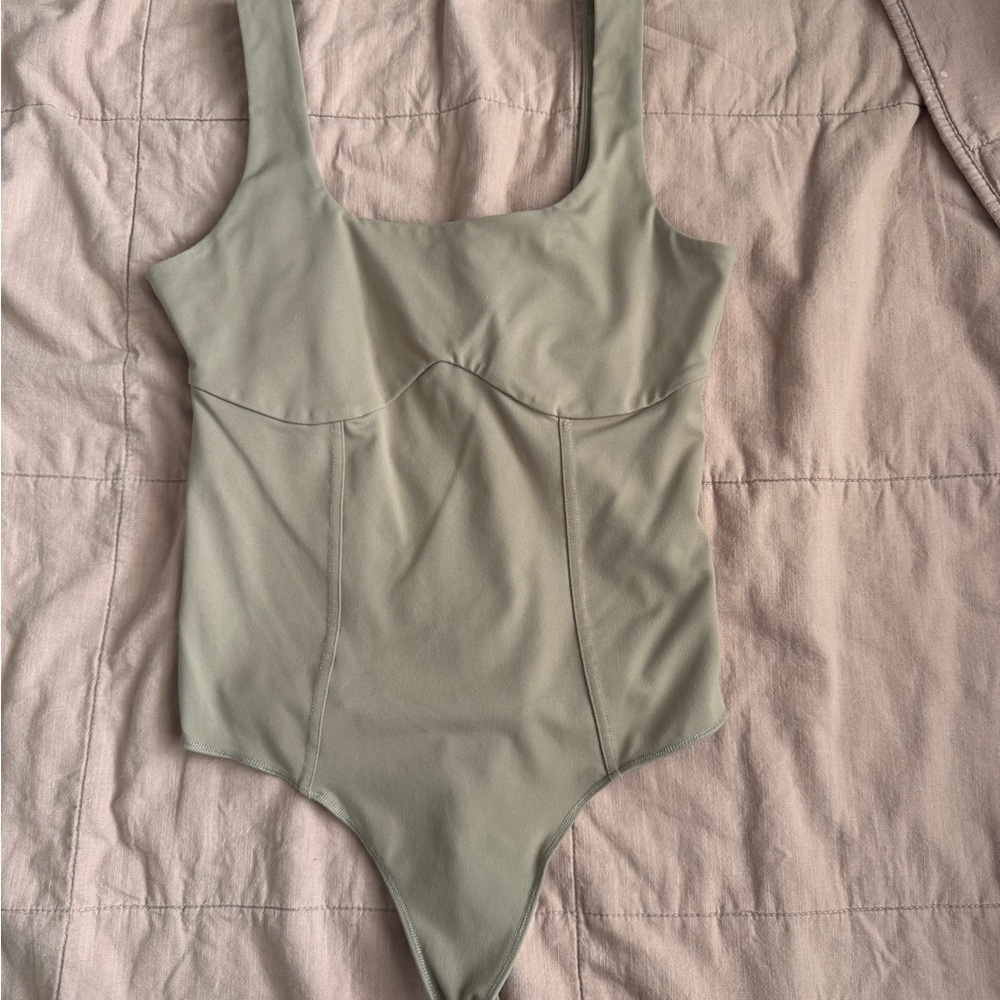 Abercrombie & Fitch | Cotton-Blend Seamless Tan Bodysuit | M
